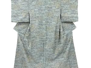 樹木模様織り出し西陣お召着物